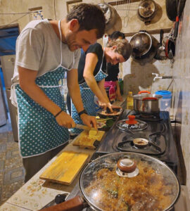Cooking in our kitchen !