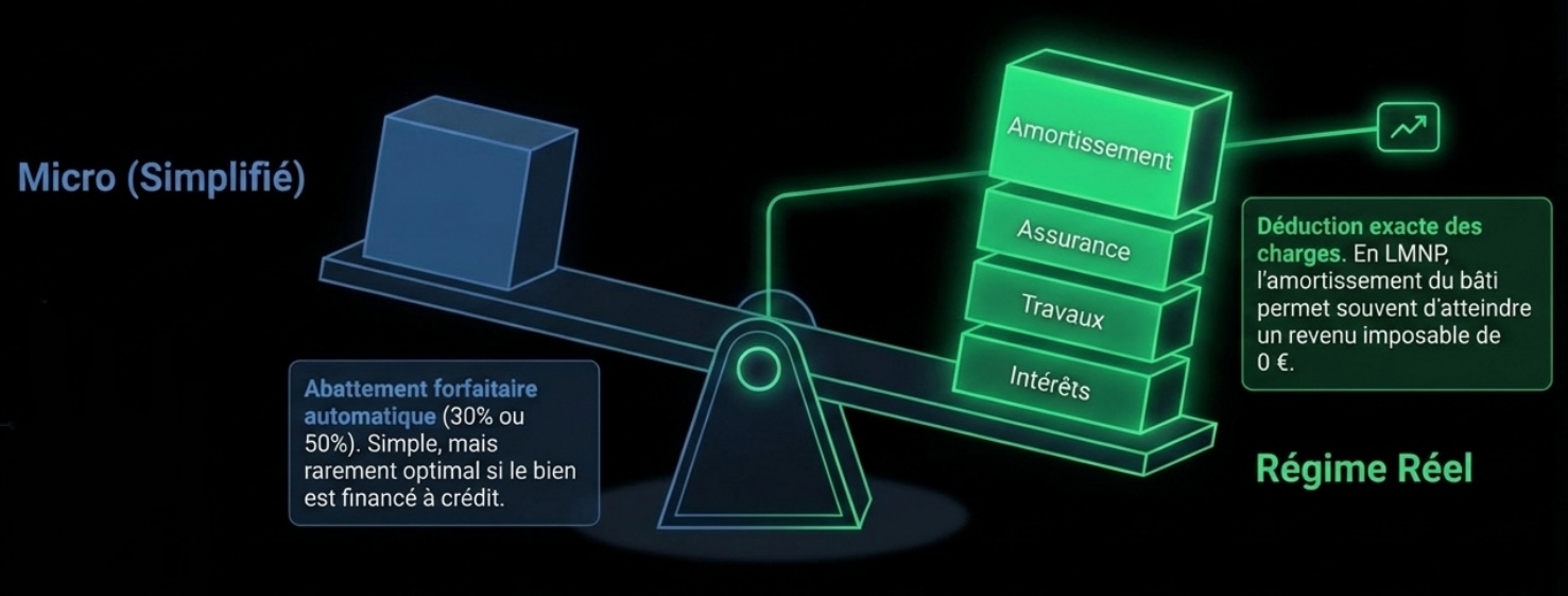 Régime Micro-foncier versus Réel