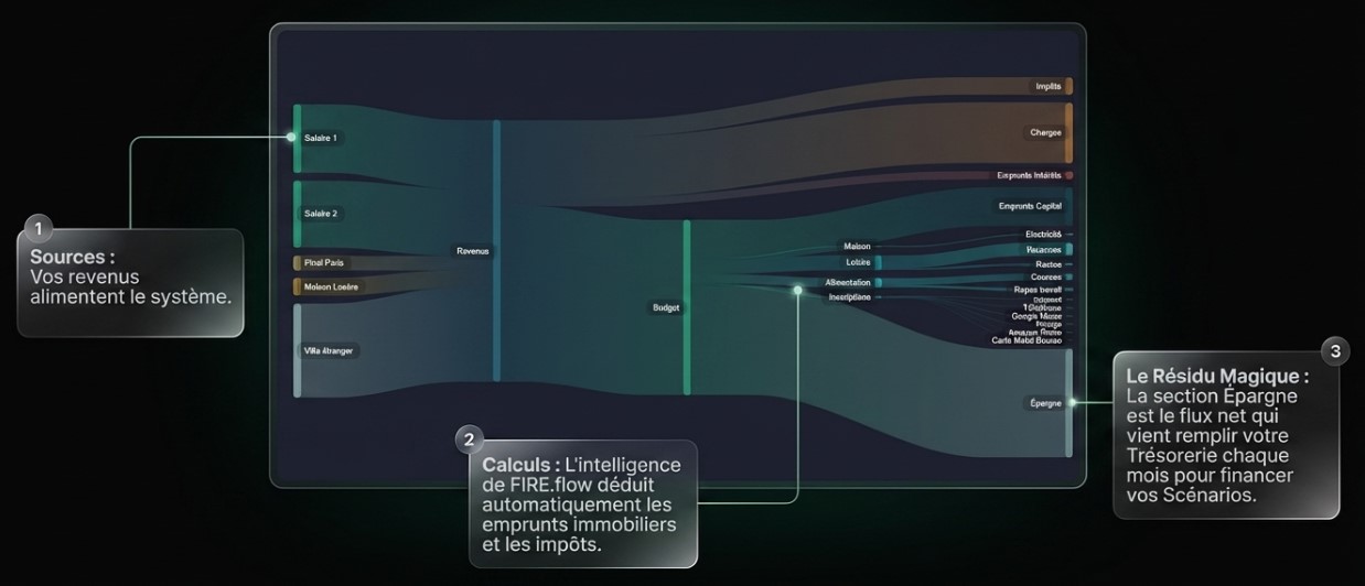 La trésorerie est alimentée par l'épargne mensuelle